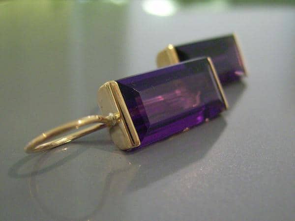 Amethyst Ohrhänger 750 Gold